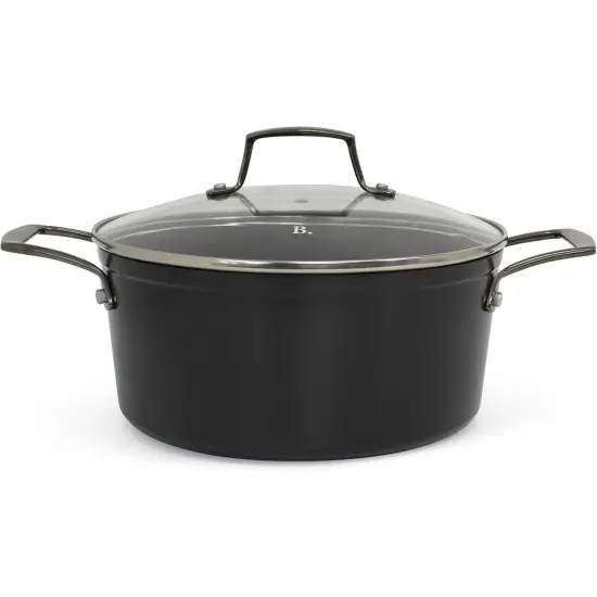 Blu. Cookware 4.5QT Casserole Pot with Lid, Non-Toxic {1}
