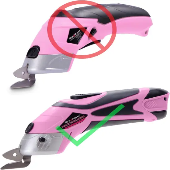 Cardboard and Metal Replacement Blade for Pink Power HG2043 4V Lithium Ion Pink Cordless Electric Scissors (PPD Blade : 1 Pack) {3}