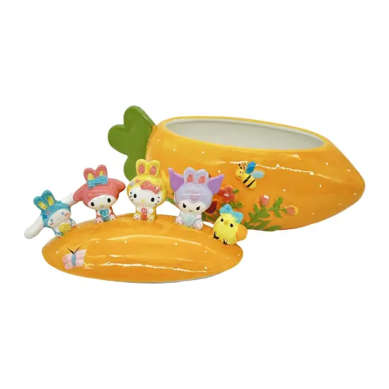 Blue Sky Clayworks Sanrio Hello Kitty and Friends Easter Carrot Candy Bowl {2}