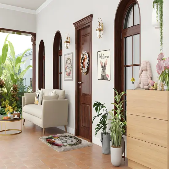 Women Teen Girls Bunny Lovers Easter Gift Funny Bunny Tulip Welcome Tin Sign for Home Room Yard Garden Vintage Easter Spring Decor 8x12 Inch (3093) {4}