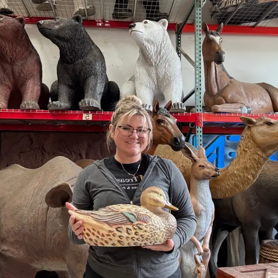 Female Mallard Duck Statue {3}