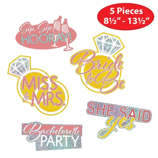 60 Piece Bulk Bachelorette Cutouts {5}