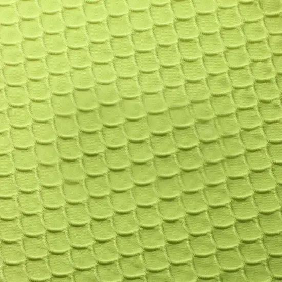 Scala Brazilian Texture Nylon Spandex Fabric Neon Yellow {2}