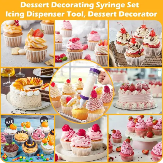 Dessert Decorating Syringe Set, Icing Piping Kit {4}