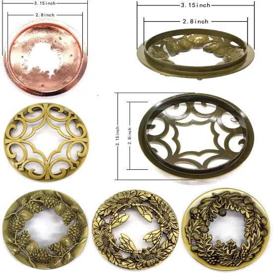 Scented Candle Toppers Cover Jars Lids Shades Sleeves, Candle Accessories Gifts for Women, Help Burn Melt Evenly(Butterfly Silver) {4}