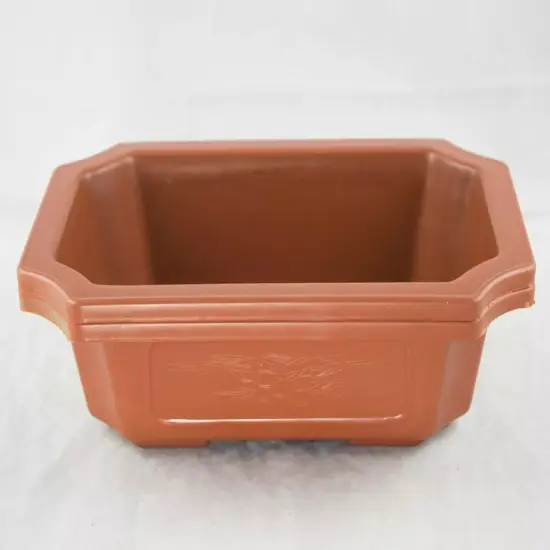 2 Rectangular Plastic Bonsai Training Pot, Succulent Planter 9.25"x 6.5"x 2.75" {3}