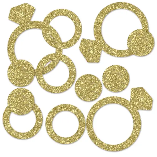 12 Pack Bulk Bachelorette Party Diamond Ring Deluxe Sparkle Confetti (0.5 Oz/Pkg) {1}
