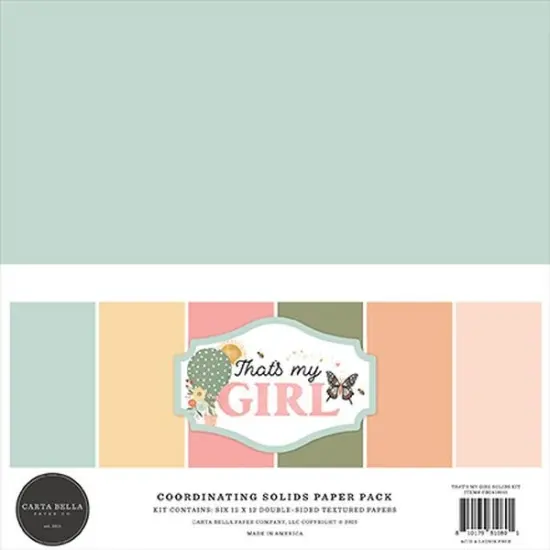 Carta Bella That's My Girl Solids Kit {1}