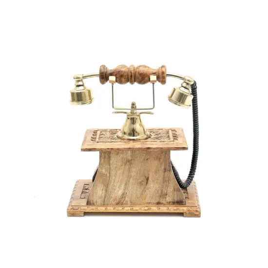 Decorative Vintage Telephone - Tabletop Object - 9.5"x6"x9.7" {4}