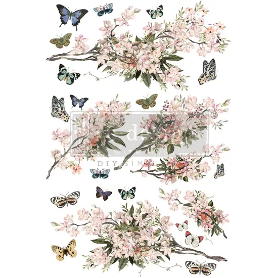 Decor Transfers® - Blossom Botanica - Total Sheet Size 24Inx35In, Cut Into 3 Sheets {1}