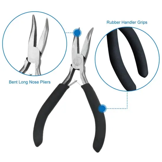 Jump Rings for Jewelry Making Supplies with Jump Ring Pliers (1200Pcs Dull Silver and Bright Silver) {4}