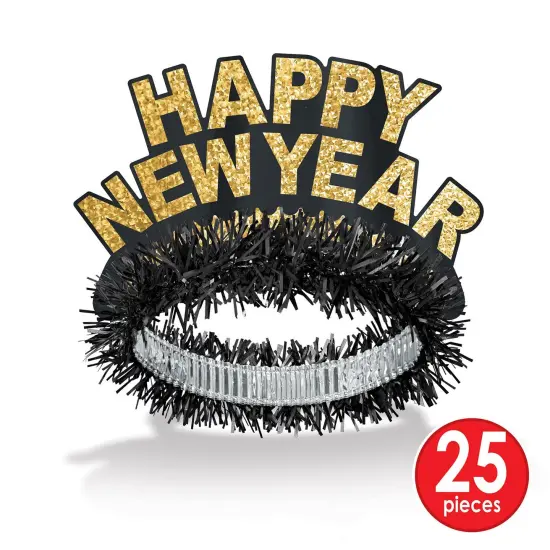 Beistle Gold Glow New Year's Eve Party Kit for 50 People {3}