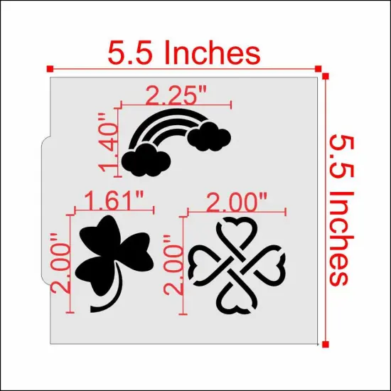 St. Patrick's Day 4 Piece Cookie Stencil Bundle {2}