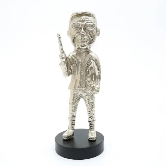 Decorative Aluminum Sculpture on Base - 5"x5"x13" {4}