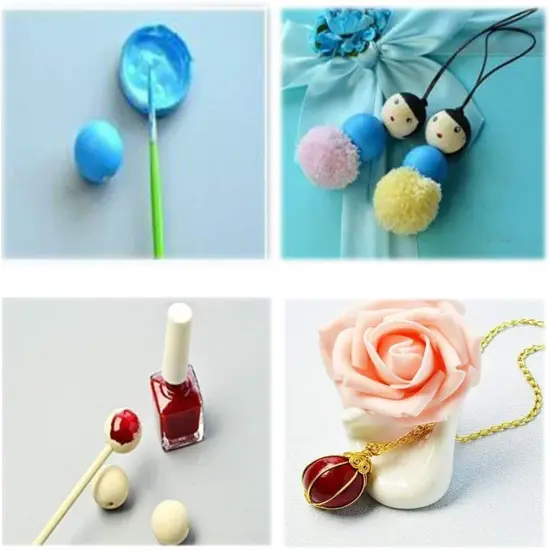 300Pcs 12mm Wood Beads Round Wooden Spacer Beads Unfinished Natural Wood Loose Beads {4}