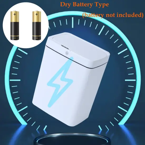 Intelligent Three-mode 15L/3.96gal Induction Garbage Can Perfect for Bedroom, Bathroom, Office {4}