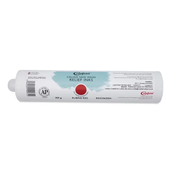 Cranfield Caligo Safe Wash Relief Ink Cartridge - Rubine Red, 300 g {1}