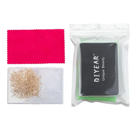 Gold Fishhook Earring Hooks - 120 PCS/60 Pairs 18K Gold Plated Hypoallergenic Ear Wires Fish Hooks for Jewelry Making, Jewelry Findings Parts with 120 PCS Rubber Earring Backs Stopper for DIY Earrings {2}