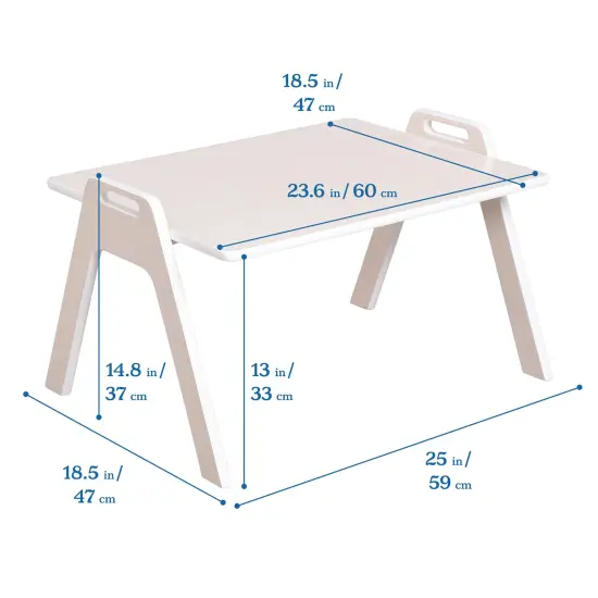 Table2Go, Lap Desk White Wash {2}