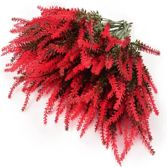 4pcs Lavender Plants for Elegant Table Decor & Relaxing Fall Ambiance Red {1}