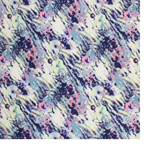 Textured Blue Abstract Printed Spandex {4}