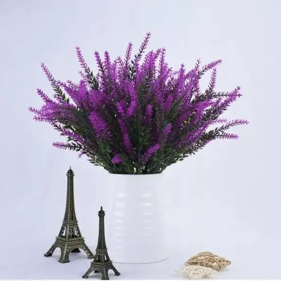 4pcs Lavender Plants for Elegant Table Decor & Relaxing Fall Ambiance Purple {3}