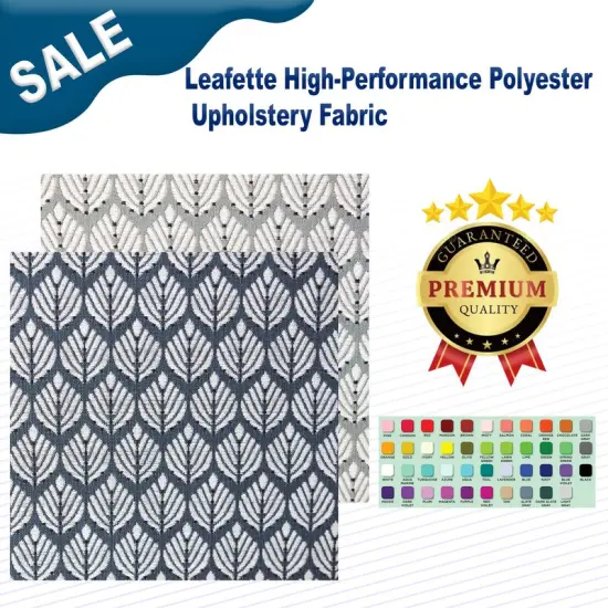 Leafette High-Performance Polyester Upholstery Fabric 100% polyester Sandy {2}