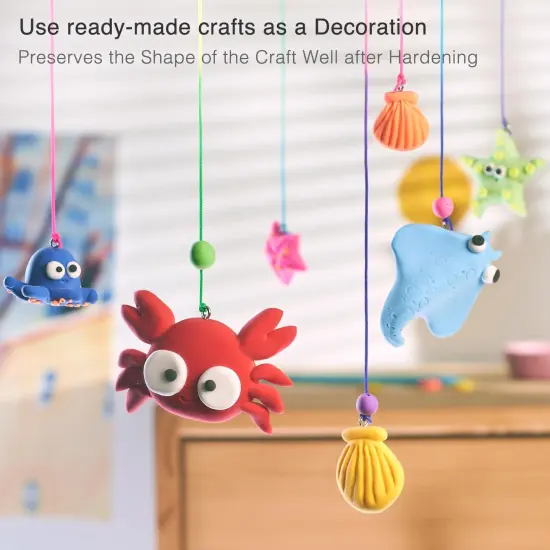 FlyFlag Air Dry Clay Kit - 24 Colors, Soft & Ultra Light, Modeling Clay for Kids with Accessories, Tools and Tutorials {4}