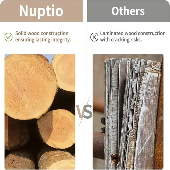 Wooden Box Centerpiece for Table: 2 Pcs 11.8" Long Wood Rectangle Planters - Farmhouse Flower Vase for Wedding Dining Living Room Window Mantel Table Decor {3}