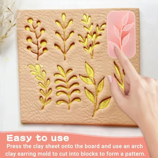 Plant Clay Stamps 8 Shapes Leaves Clay Stamps Clays Cutters {4}