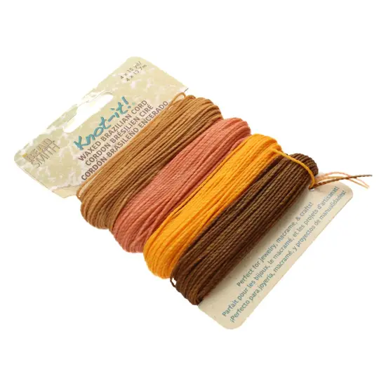 The Beadsmith Brazillian Waxed Cord Mix Pumkin Spice {5}