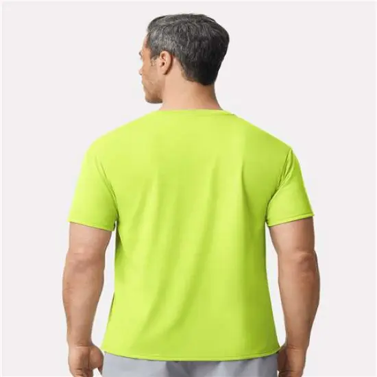 Performance short sleeve crew neck T-Shirt Safety Green {2}