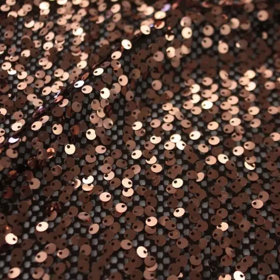 1 Yard Crescendo Stretch Netting Sequin Fabric 2-Way Stretch Flair Netting Sequin 56" Width Black {7}