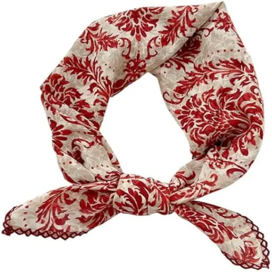 Large Cotton Bandana Headband, Head Wrap, Protective Coverage, Hair Neck Scarf for Women 28 x 28 inch {1}