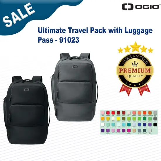 OGIO&reg; Ultimate Travel Pack with Luggage Pass Blacktop {2}