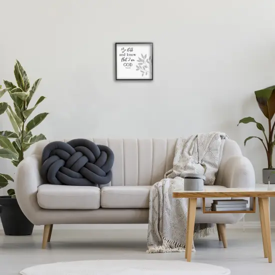 Stupell Industries Be Still Spiritual Proverb Framed Giclee By Val Rhodes {8}