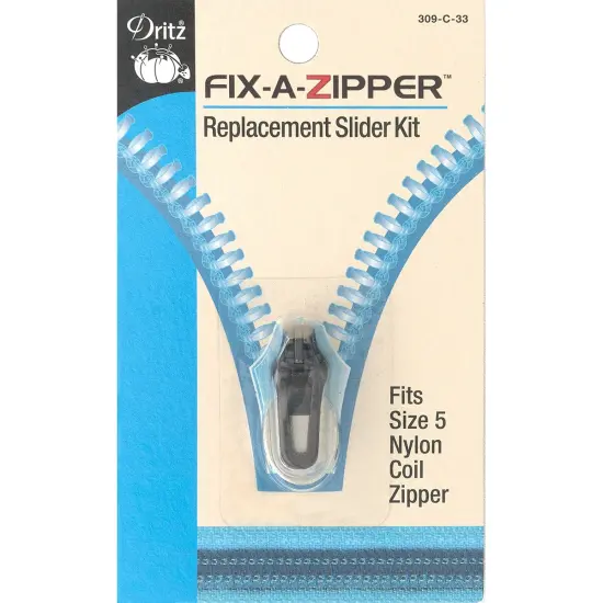 Dritz Fix-A-Zipper For Coil Zippers-Gunmetal {1}