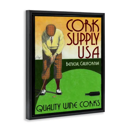 Stupell Industries Antique Cork Supply Poster Floating Frame By Jean-Pierre Got {9}