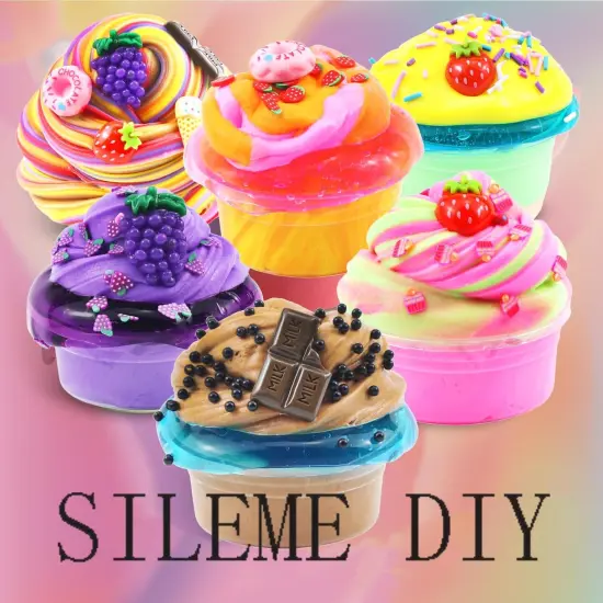Milky White Slime Bucket with Premade Slime {2}