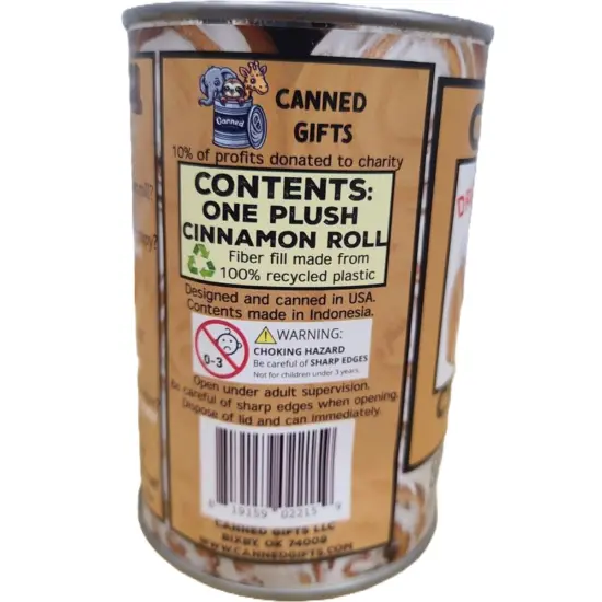 CANNED CINNAMON ROLL STUFFED ANIMAL {5}