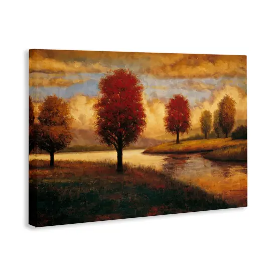 Stupell Industries Trees with Golden Reflections Canvas By Gregory Williams {3}