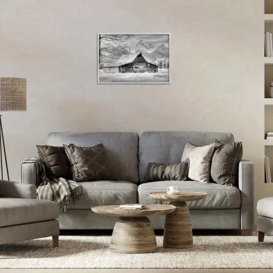 Stupell Industries Sign of the Feather Barn Landscape Framed Giclee By Jadei Graphics {2}