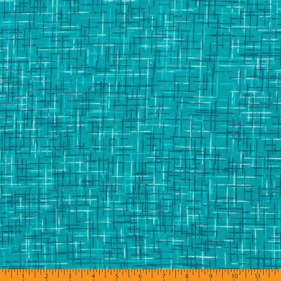 Mook Fabrics Linen Look Flannel Fabric [108 in. Wide] - By The Yard Tile Blue {3}