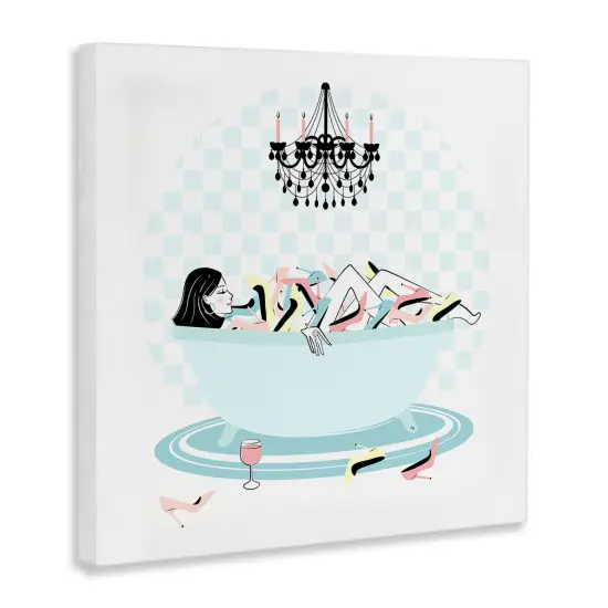 Stupell Industries Shoe Lover Bath Time Canvas By Martina Pavlova {3}