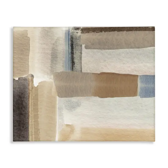 Stupell Industries Soft Brushed Neutral Pattern Canvas By Susan Jill {1}
