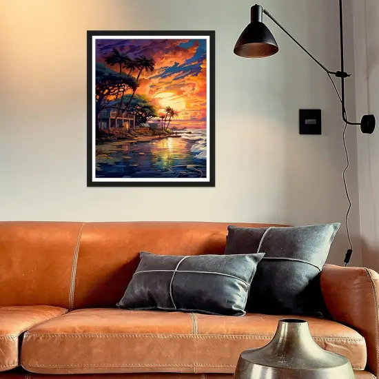 Sunset Paint by Numbers for Gift Home Wall Decor(16x20inch) {2}