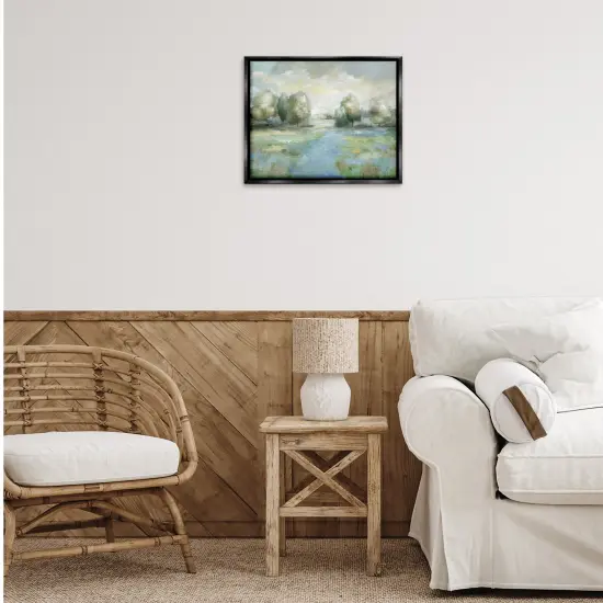 Stupell Industries Abstract Rural Meadow Stream Floating Frame By Nan {2}