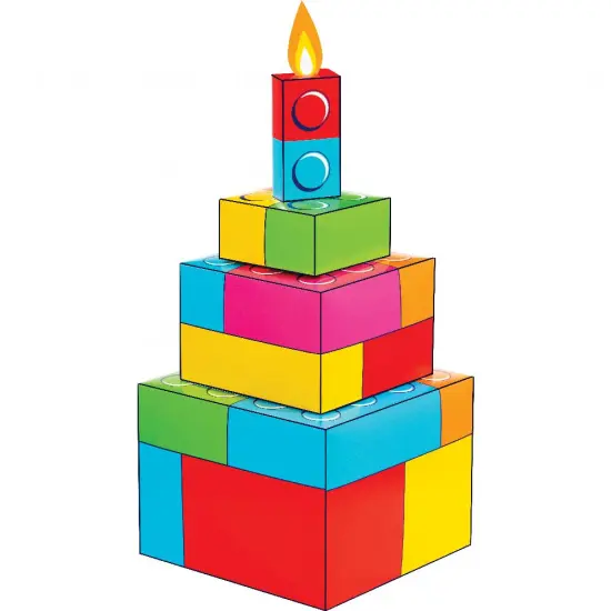 Block Bash 3D Centerpiece {6}