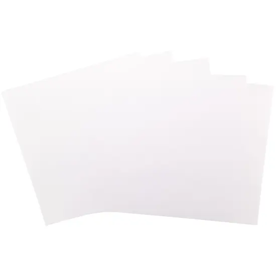 Cardstock 12 x 12 Paper Pack - 65lb Smooth Card Stock for Crafts, Cardmaking, Art Projects - 50 Square Scrapbook Sheets - Double Sided with Solid Core, Brilliant White {3}