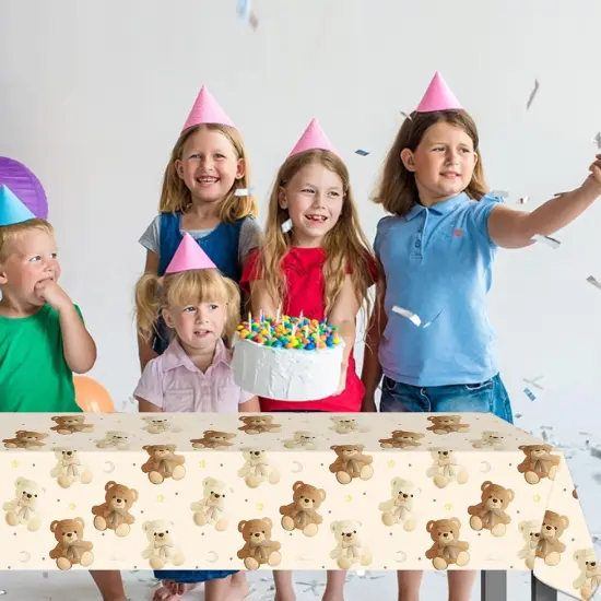 2PCS Teddy Bear Tablecloth {4}